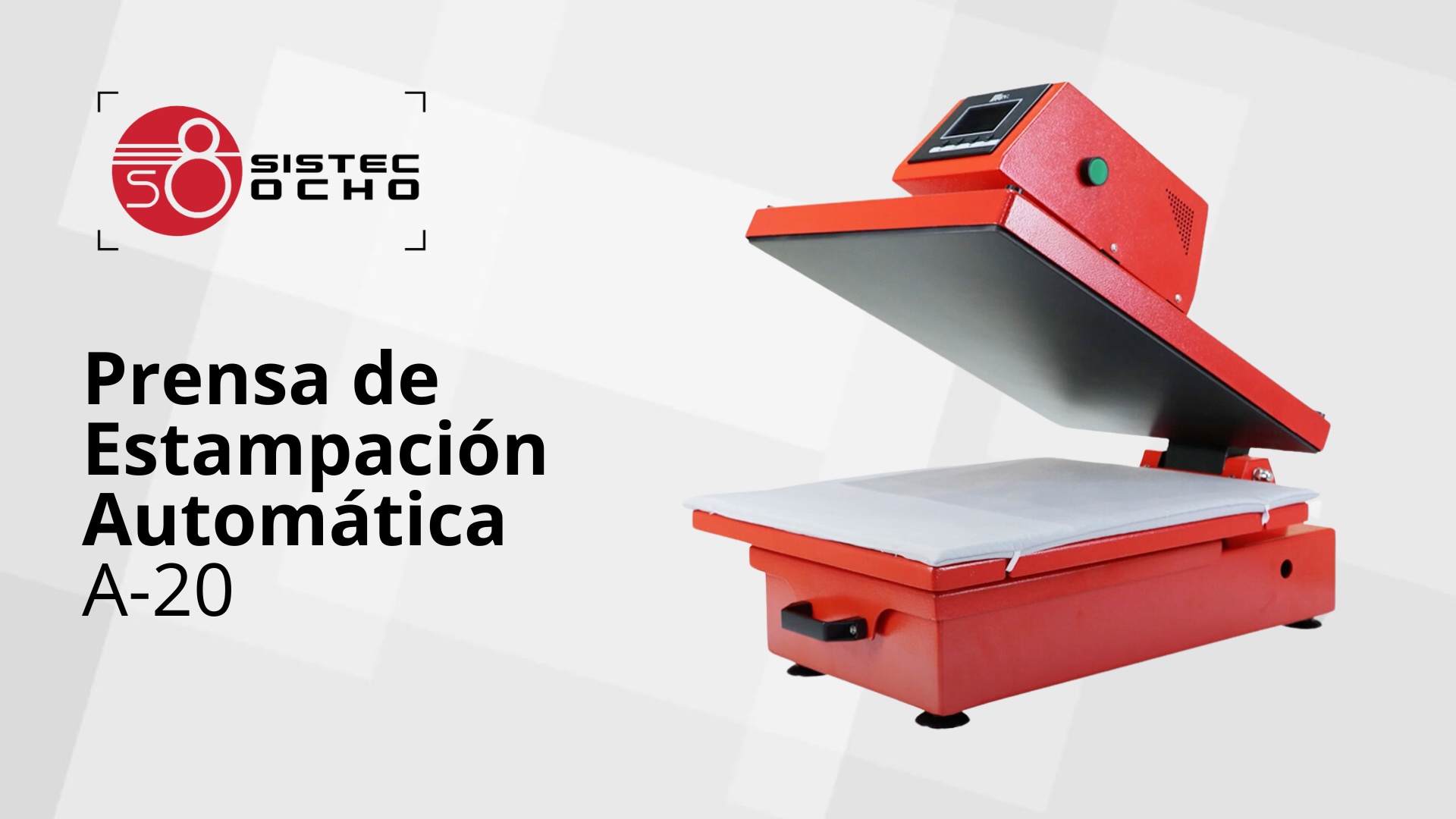 Prensa de estampacion automática A20 para sublimación
